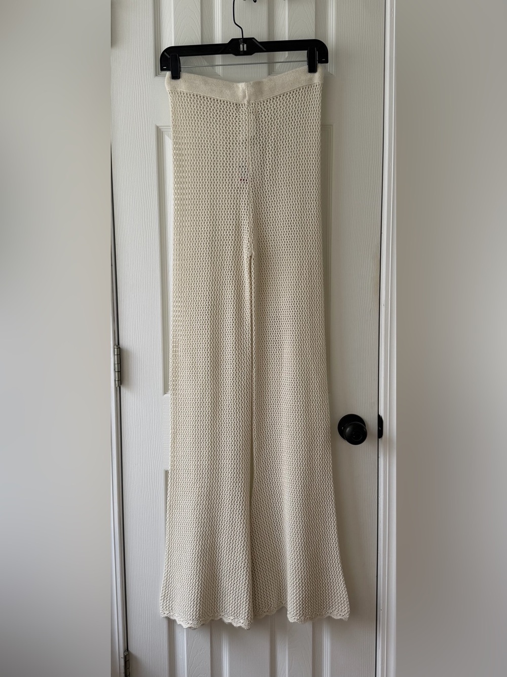 NWT - Capittana Raffa Ivory Knit Scalloped Swim Cover-Up Pants - Picture 2 of 7